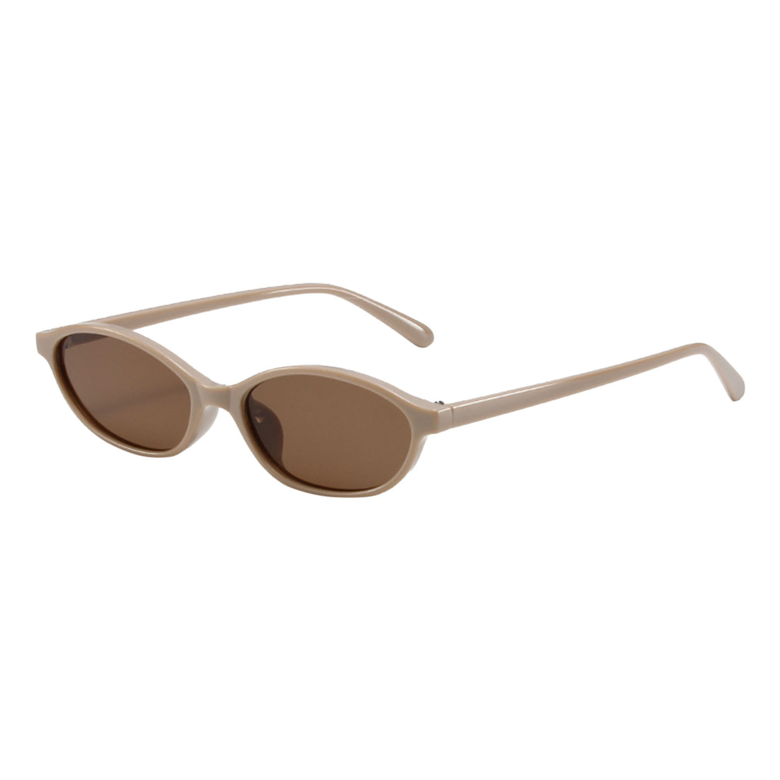 thumbnail image 2 of Gafas De Sol Ovaladas Negras De Moda Con Lentes Marrones Degradadas Gafas De Sol Redondas Para Mujer Y Hombre 400, 2 of 2